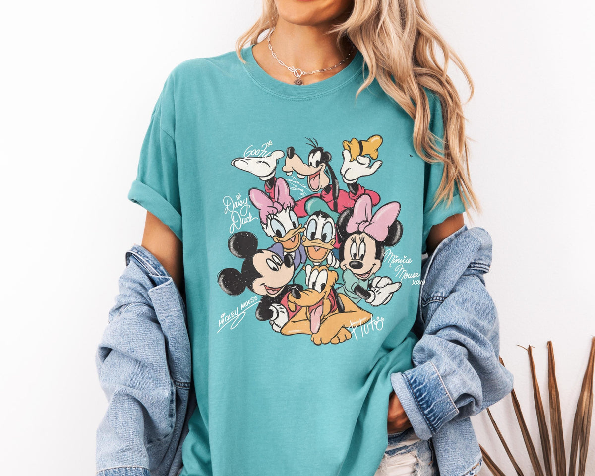 Retro Mouse Friends Signatures Tee – Magical Character product image 8