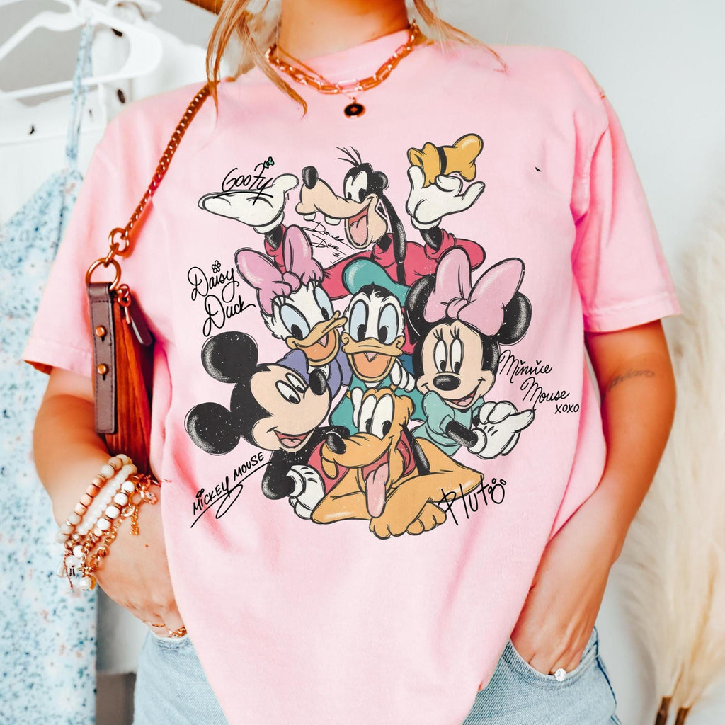 Retro Mouse Friends Signatures Tee – Magical Character product image 4