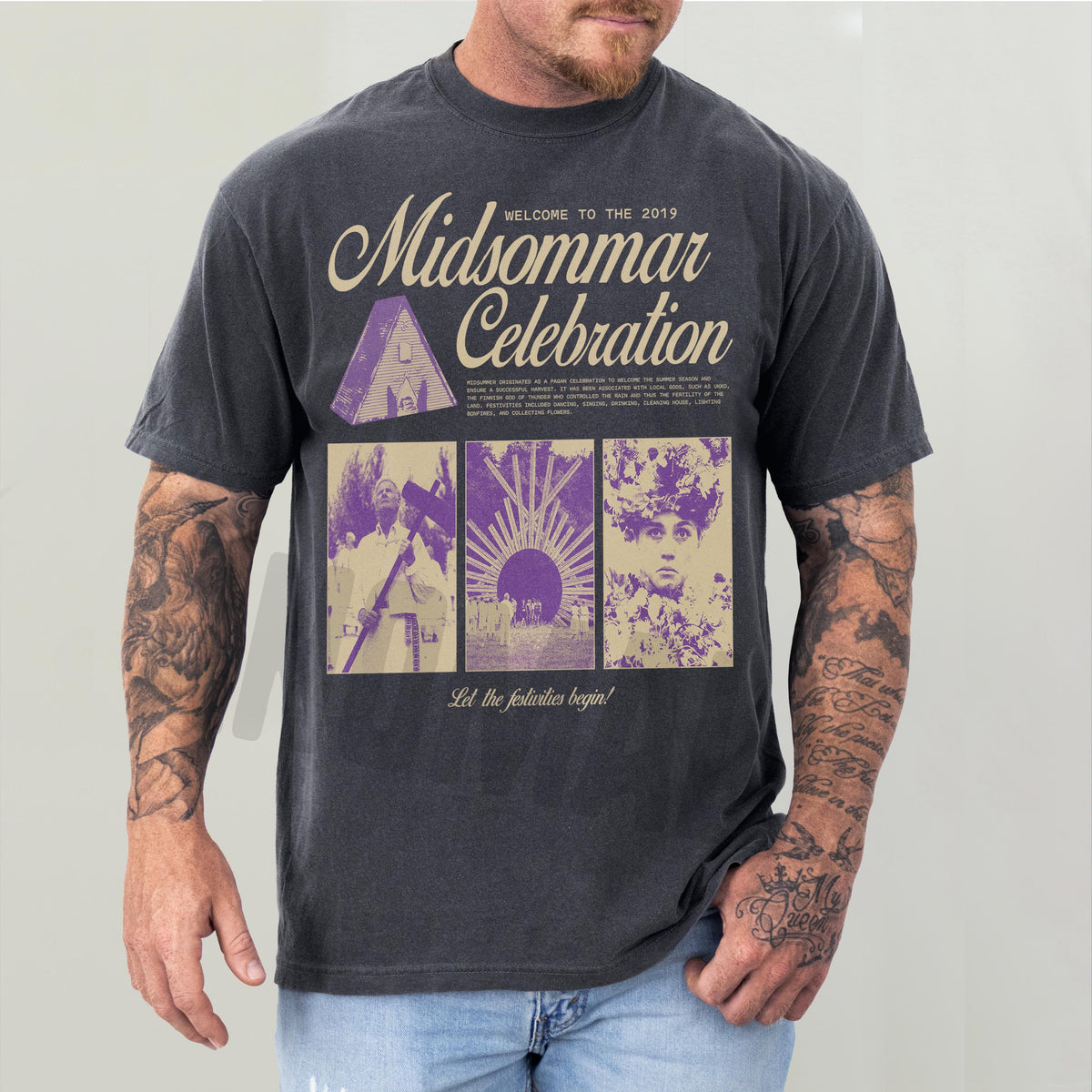 Retro Midsommar Celebration T-Shirt – Funny Modern Horror product image 3