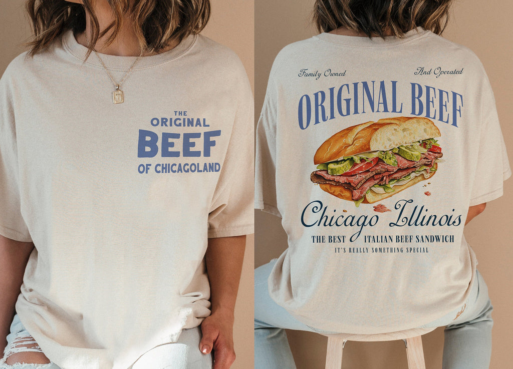 Retro Original Beef Graphic Tee – Vintage Chicagoland product image 2