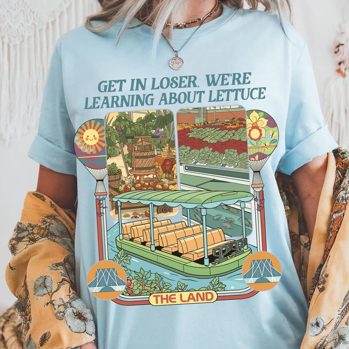 Retro Theme Park Farm Aesthetic T-Shirt – Funny Lettuce product image 2