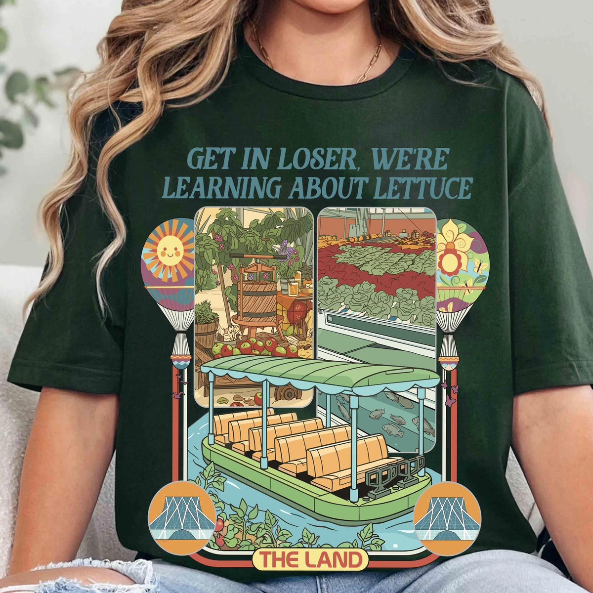 Retro Theme Park Farm Aesthetic T-Shirt – Funny Lettuce product image 5