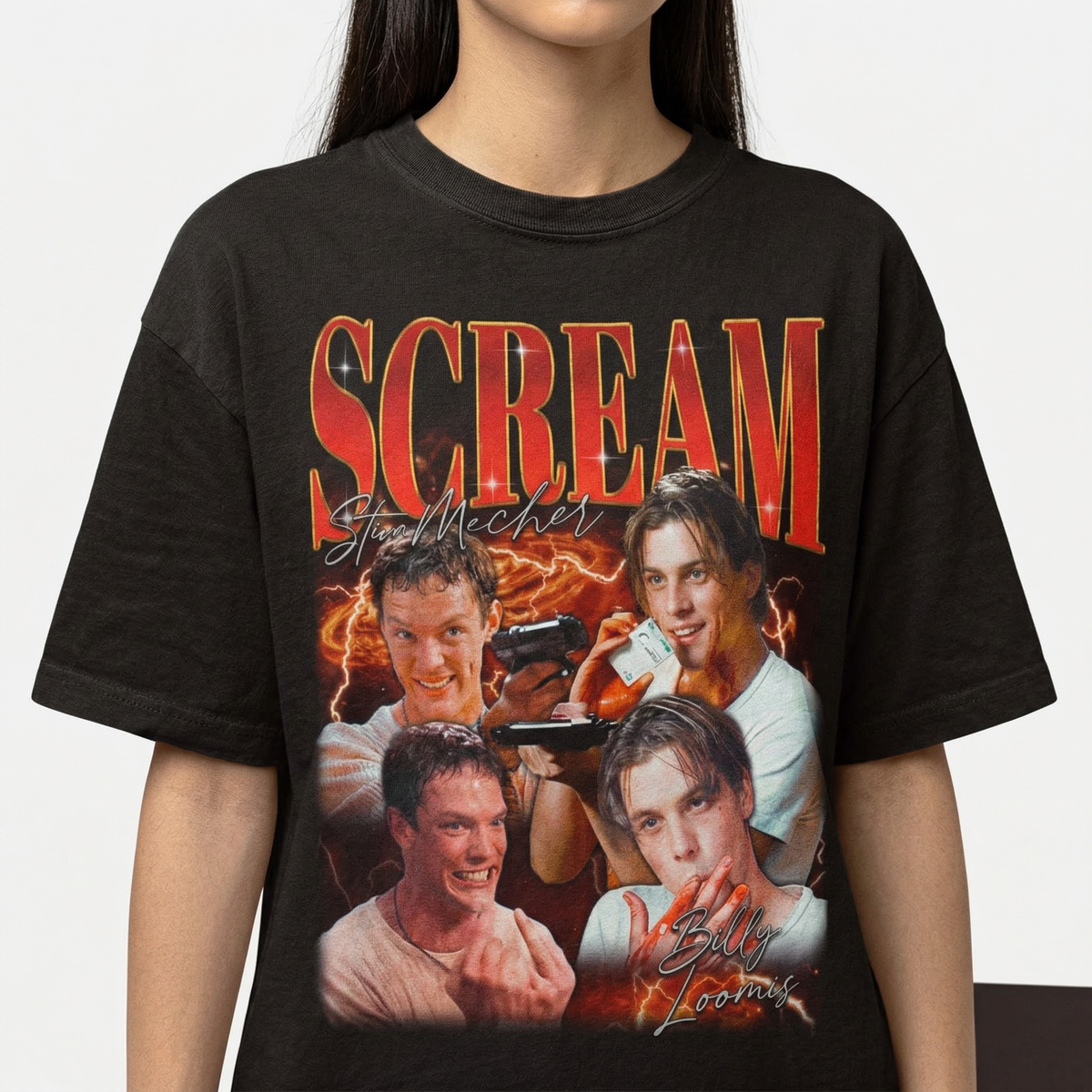 Scream Movie Billy & Stu T-Shirt – Horror Film Graphic Tee product image 1