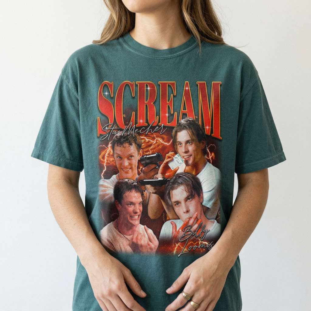 Scream Movie Billy & Stu T-Shirt – Horror Film Graphic Tee product image 2