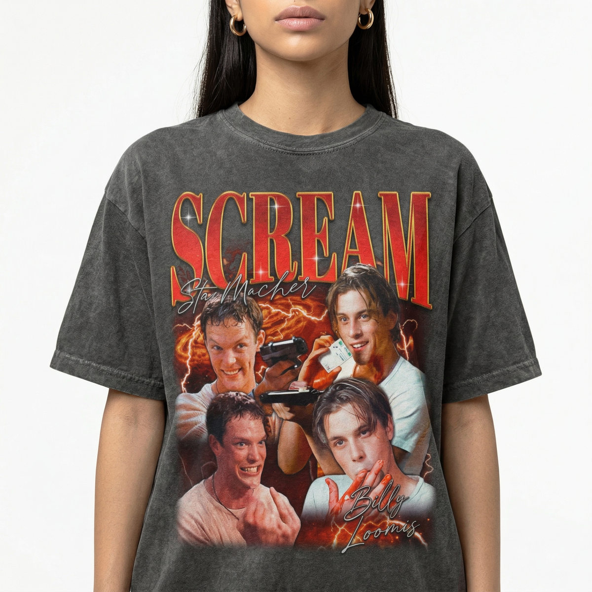 Scream Movie Billy & Stu T-Shirt – Horror Film Graphic Tee product image 4