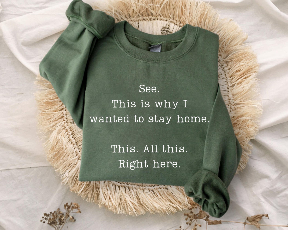 See This Is Why I Wanted to Stay Home Sweatshirt – Funny product image 3