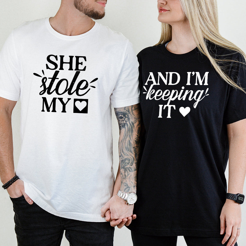 She Stole My Heart I'm Keeping It Matching T-Shirts For product image 2