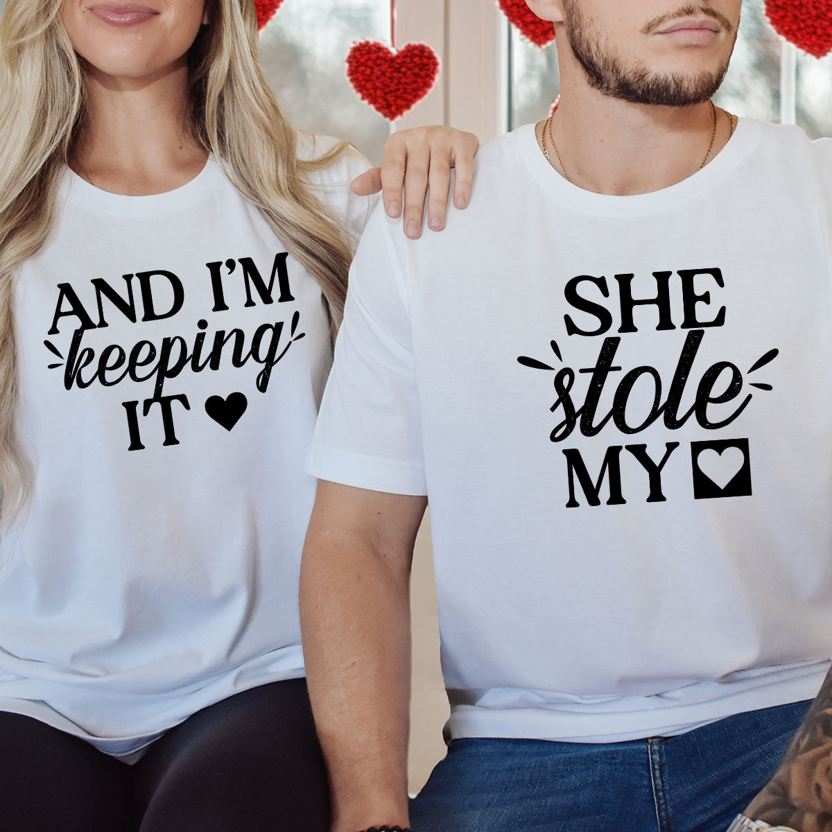 She Stole My Heart I'm Keeping It Matching T-Shirts For product image 3