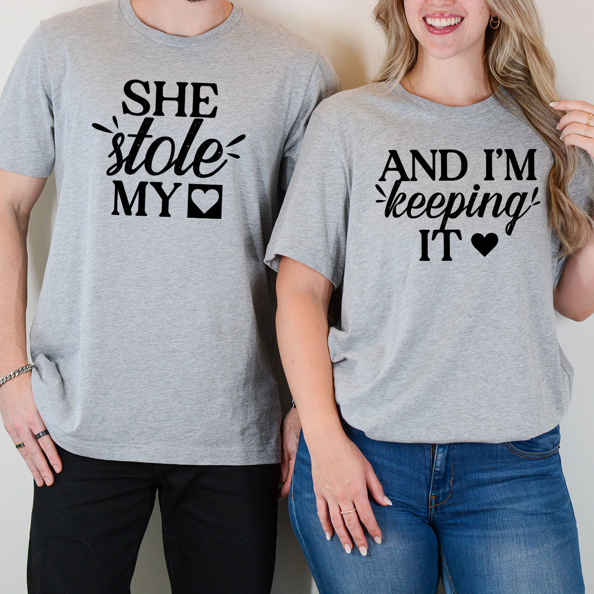 She Stole My Heart I'm Keeping It Matching T-Shirts For product image 4