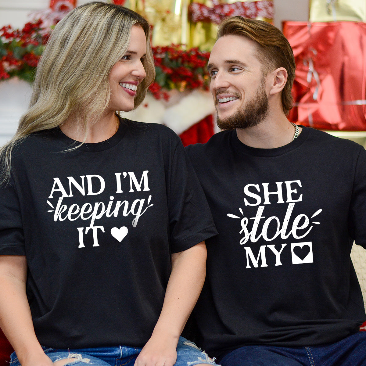 She Stole My Heart I'm Keeping It Matching T-Shirts For product image 6