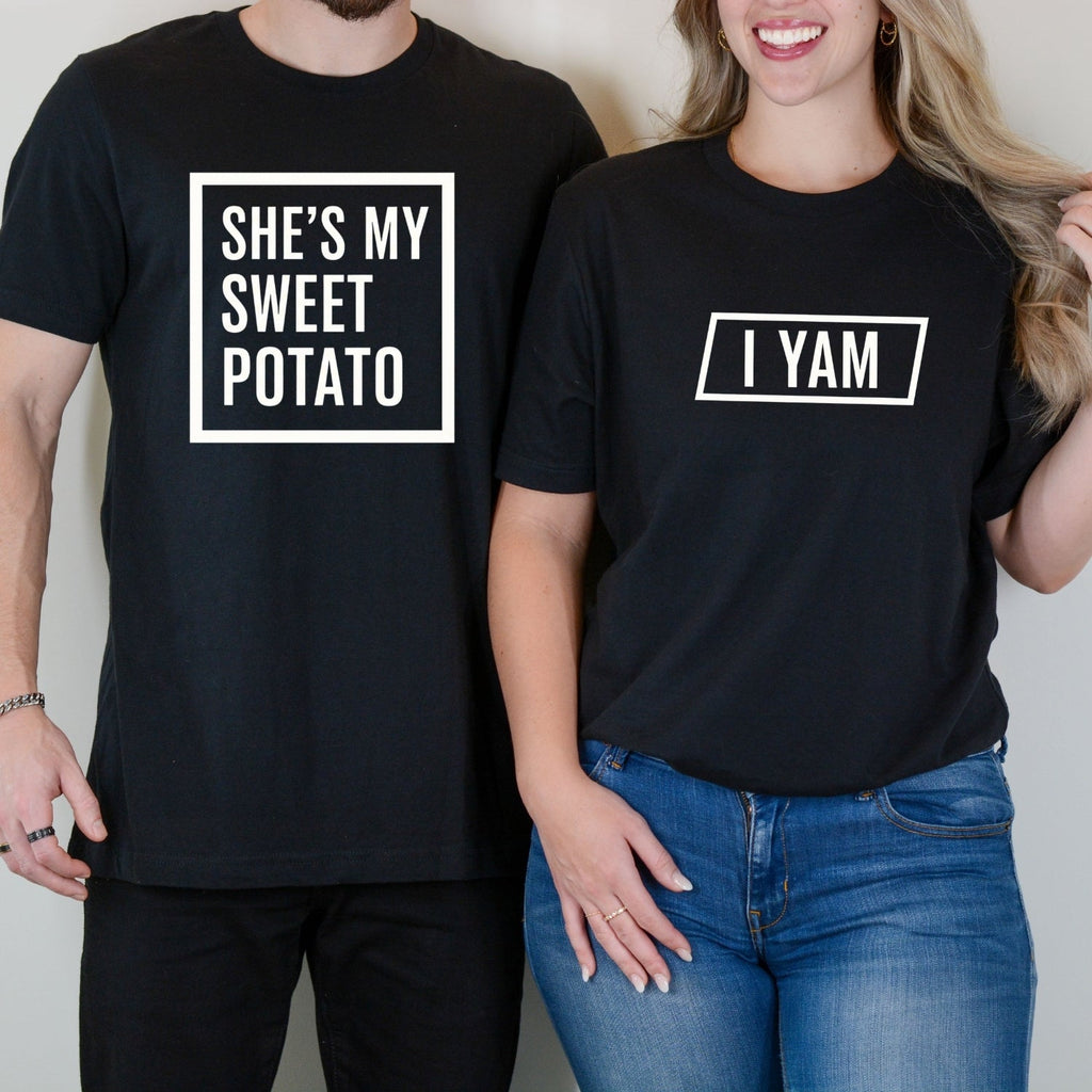 She's My Sweat Potato I Yam Matching T-Shirts For Couples product image 7