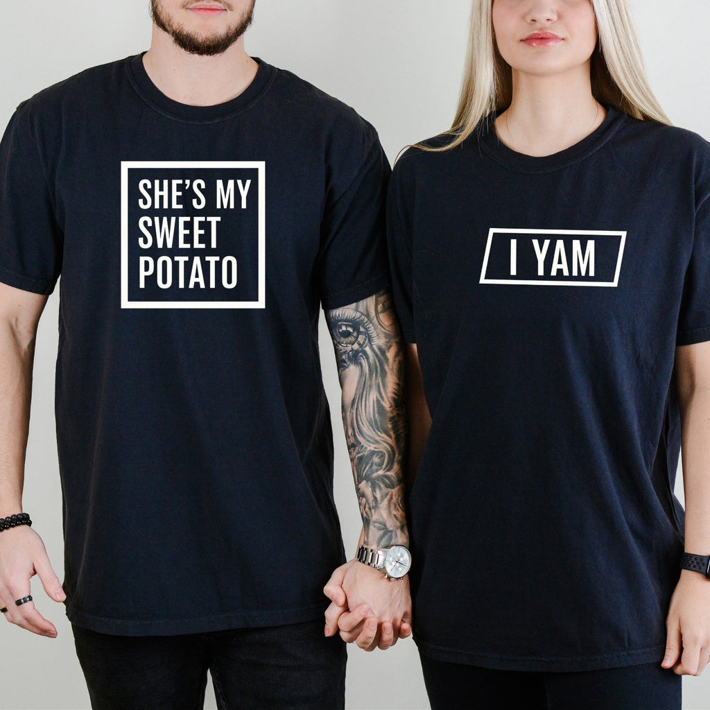She's My Sweat Potato I Yam Matching T-Shirts For Couples product image 8