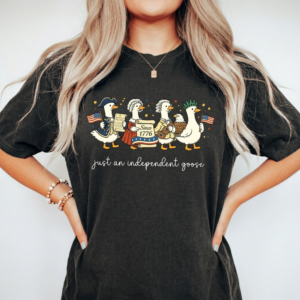 Silly Goose 4th of July T-Shirt – Funny USA Patriotic product image 2