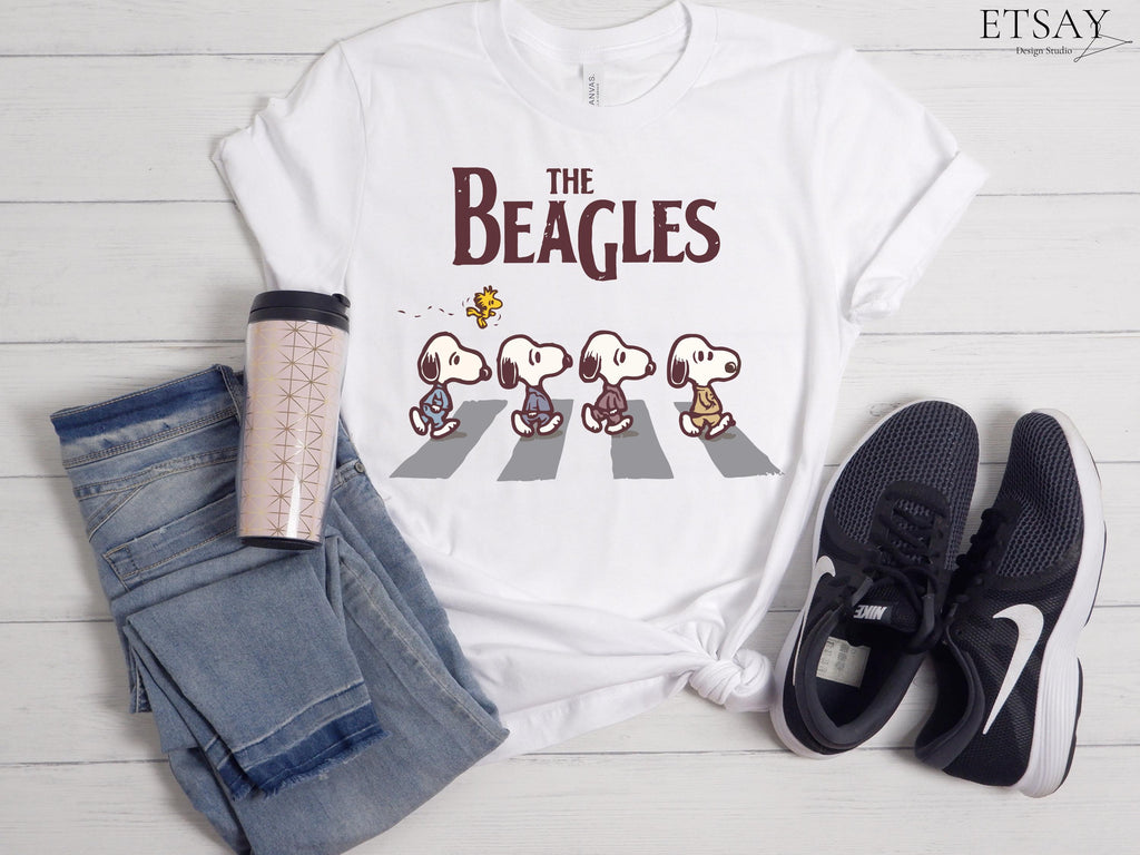 Peanuts Abbey Road Inspired T-Shirt – Retro Snoopy Walking product image 6