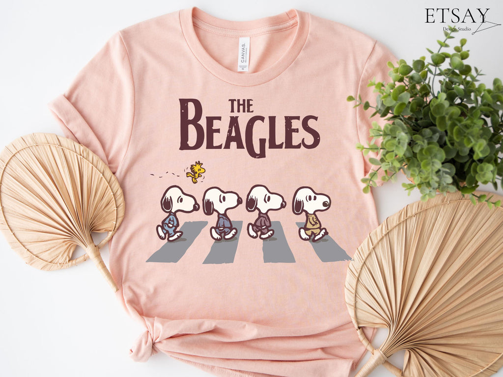 Peanuts Abbey Road Inspired T-Shirt – Retro Snoopy Walking product image 9
