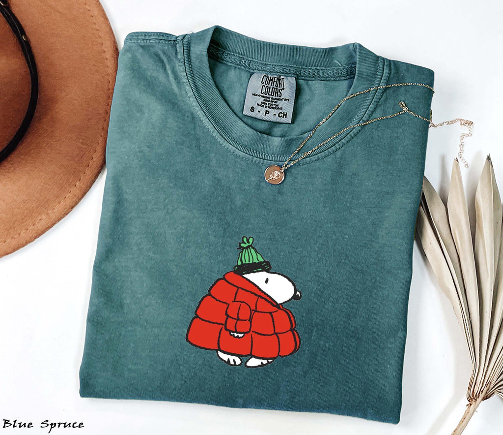 Puffer Jacket Beagle Shirt – Cute Winter Dog Christmas Tee product image 8