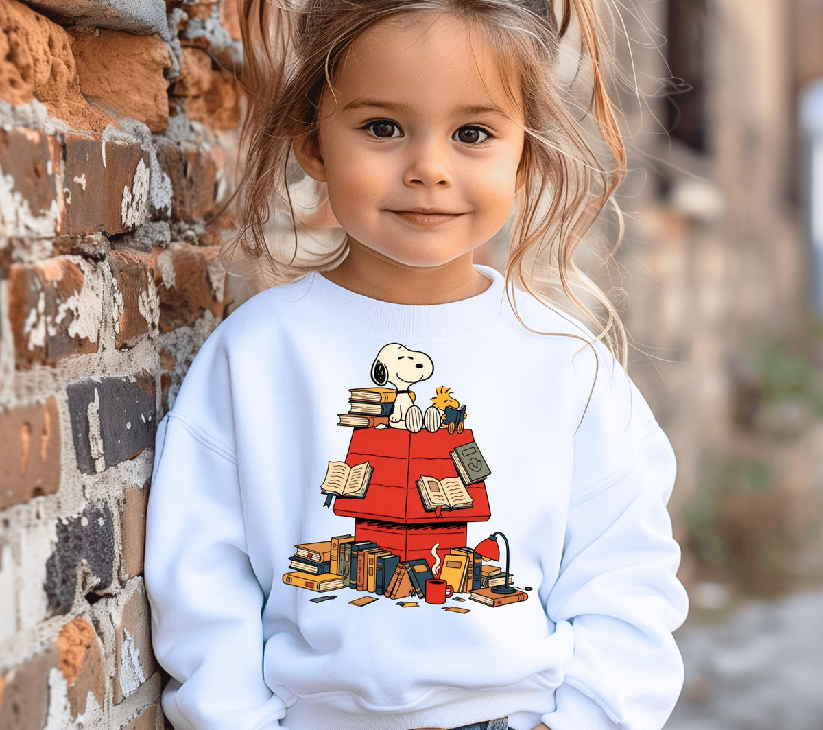 Peanuts Reading Book Sweatshirt – Cute Christmas Holiday product image 8