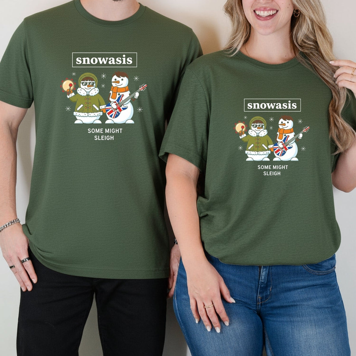 Snowasis Some Might Sleigh Christmas Matching T-Shirts For product image 8