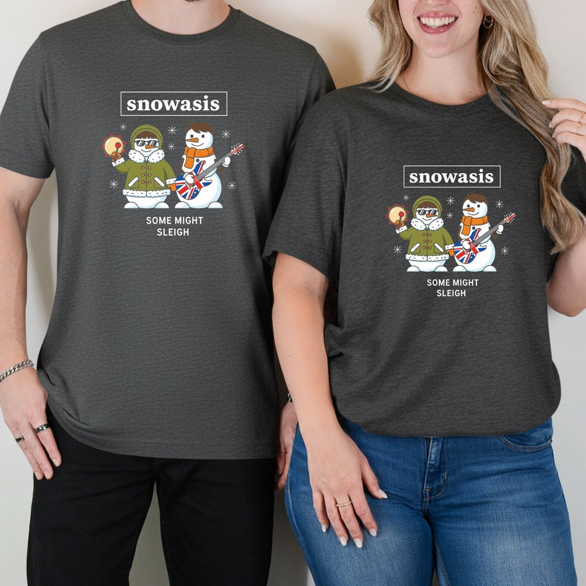 Snowasis Some Might Sleigh Christmas Matching T-Shirts For product image 9