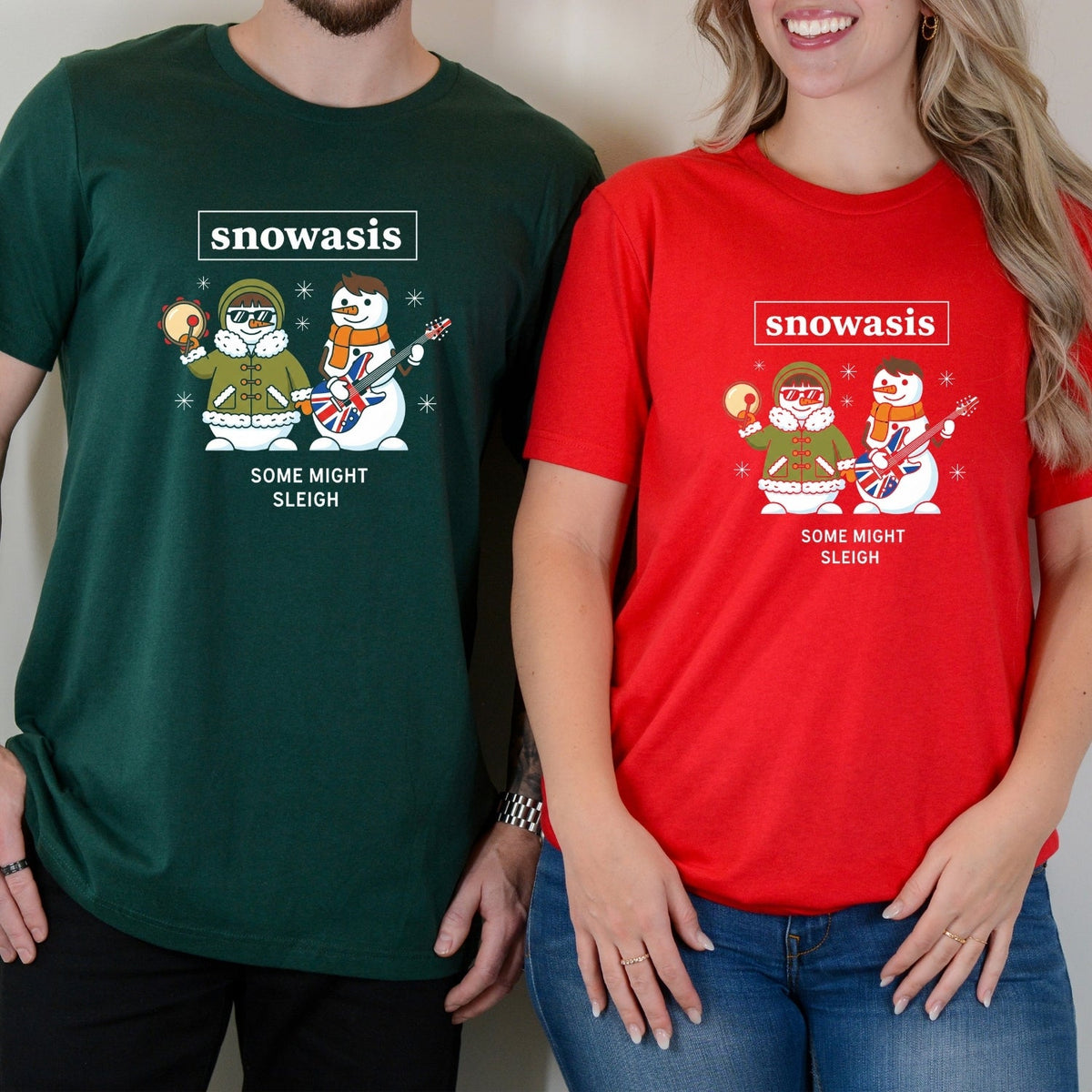 Snowasis Some Might Sleigh Christmas Matching T-Shirts For product image 1