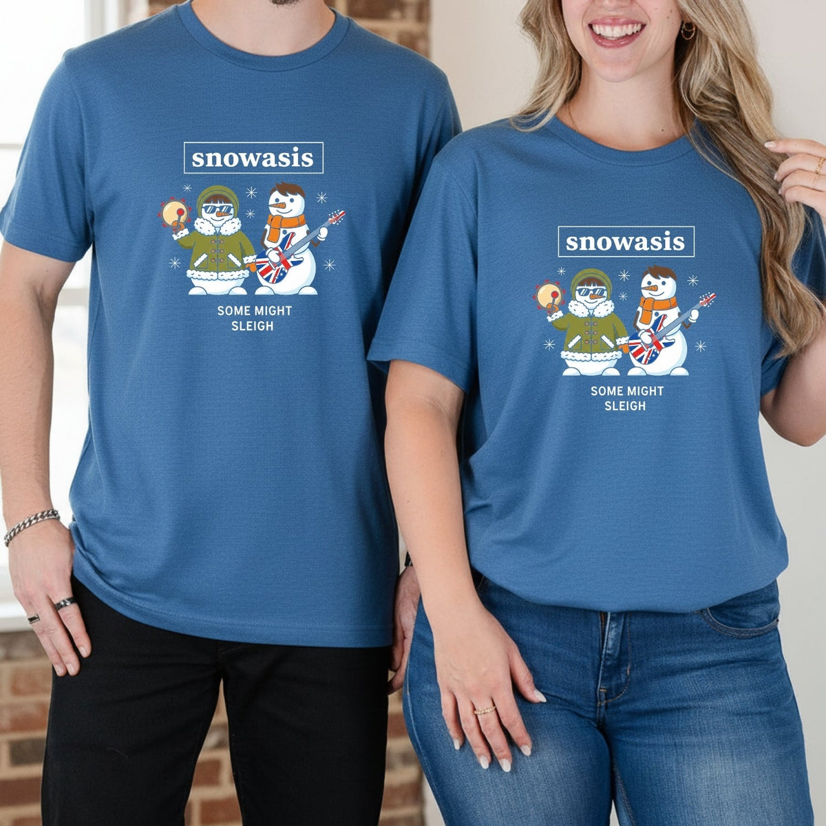Snowasis Some Might Sleigh Christmas Matching T-Shirts For product image 7