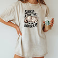 Sorry I Can't Go Indoor Cat T-Shirt - Funny Sarcastic product image 1