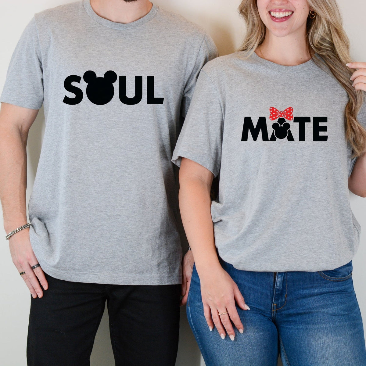Soulmate Bowtie Matching T-Shirts For Couples product image 1