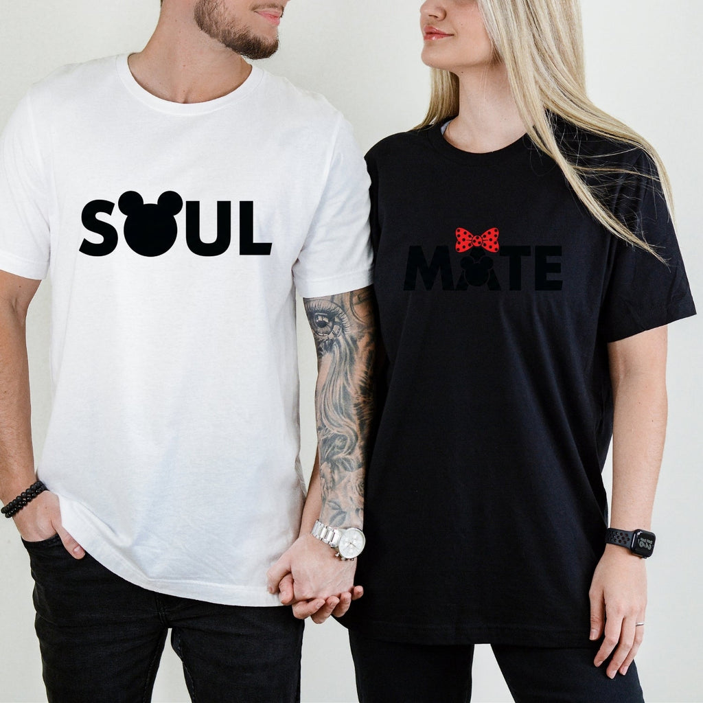 Soulmate Bowtie Matching T-Shirts For Couples product image 3