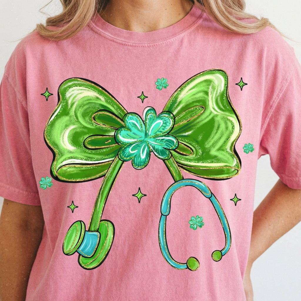 St Patricks Day Love Shamrock T-Shirt - Lucky Preppy product image 4