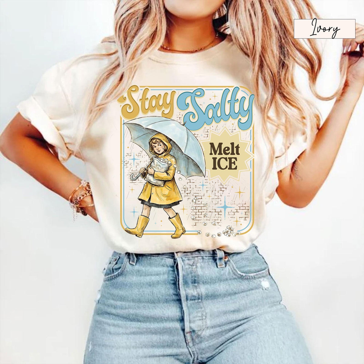 Stay Salty Anti-ICE Graphic Sweatshirt – Pro Immigration product image 2