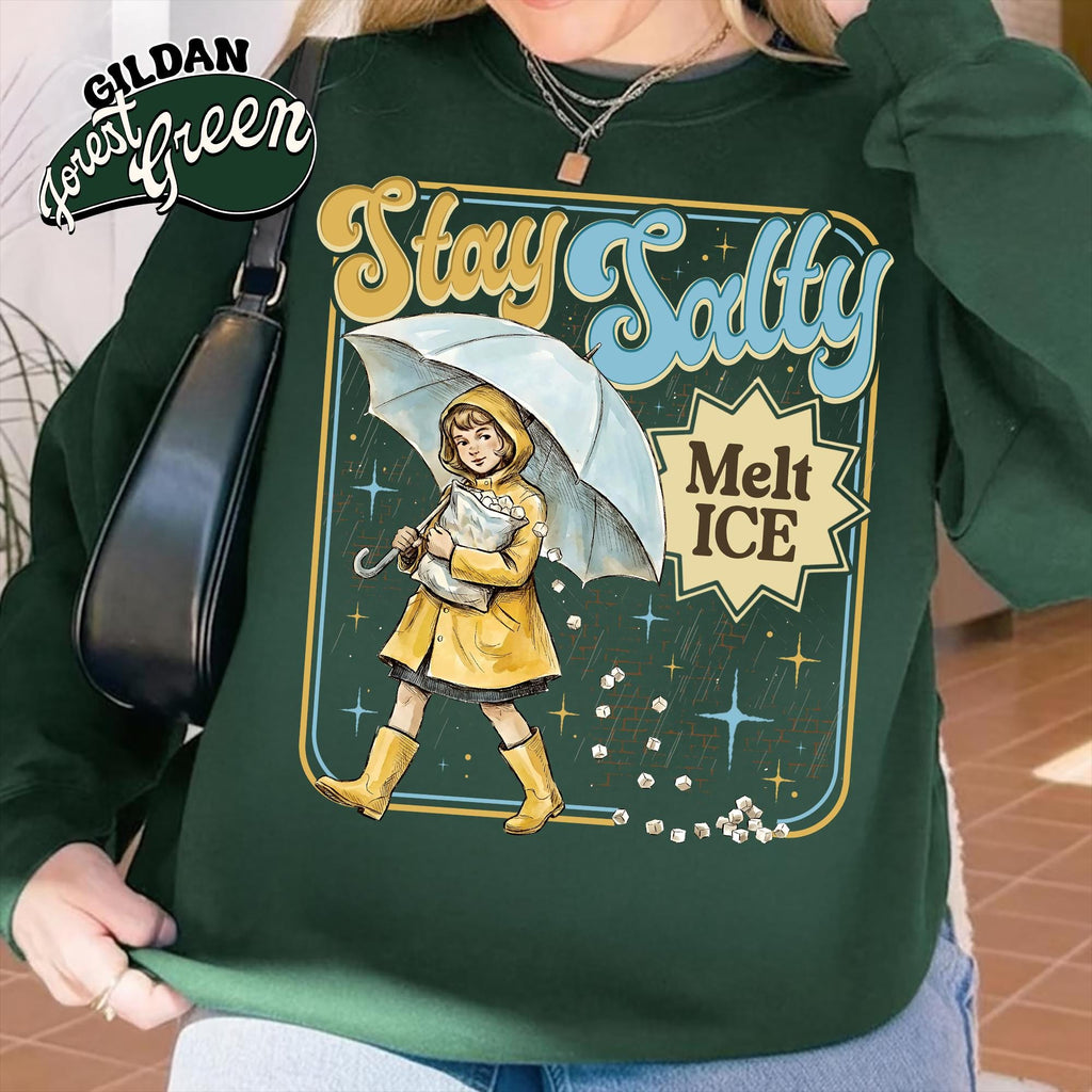Stay Salty Anti-ICE Graphic Sweatshirt – Pro Immigration product image 6