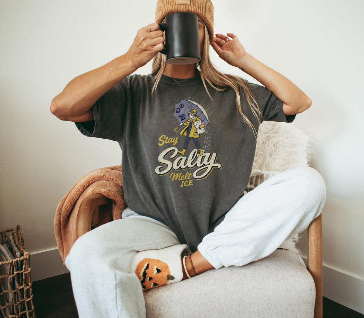 Stay Salty Immigration Rights Graphic T-Shirt – Subtle product image 5
