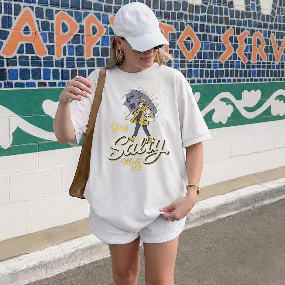 Stay Salty Immigration Rights Graphic T-Shirt – Subtle product image 6