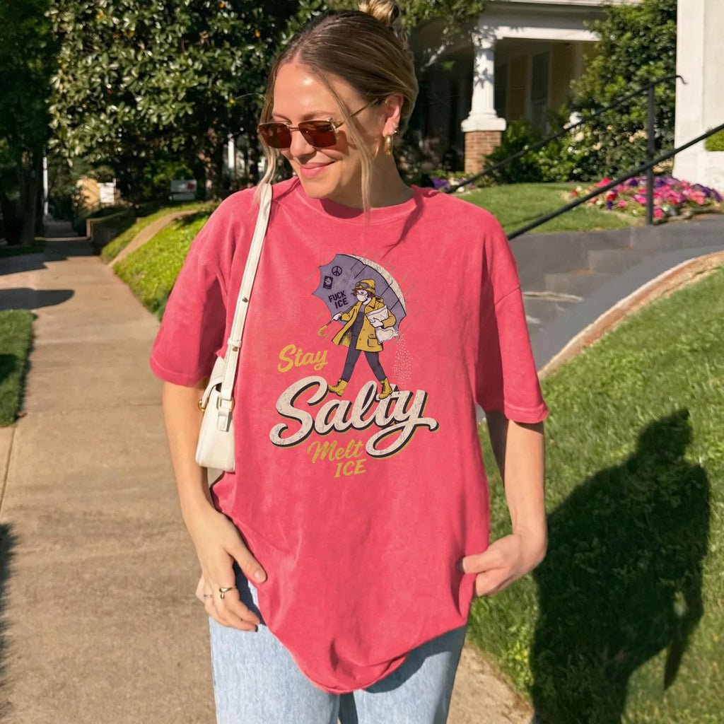 Stay Salty Immigration Rights Graphic T-Shirt – Subtle product image 8