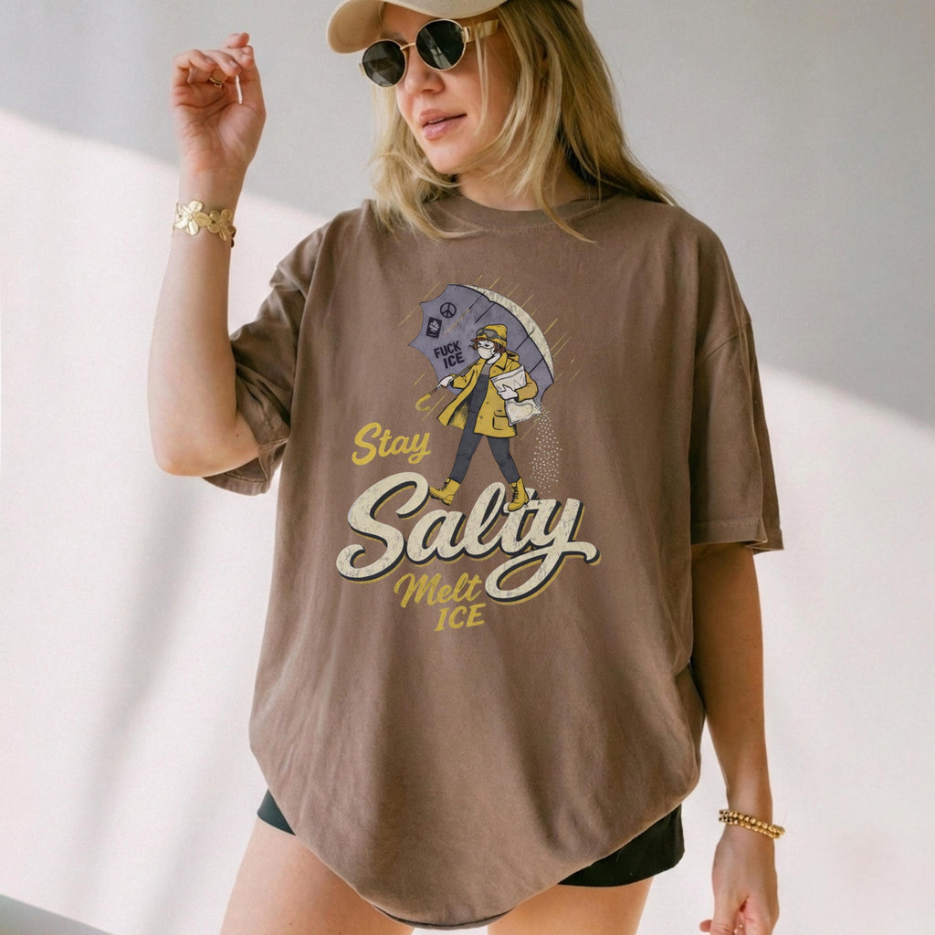 Stay Salty Immigration Rights Graphic T-Shirt – Subtle product image 9