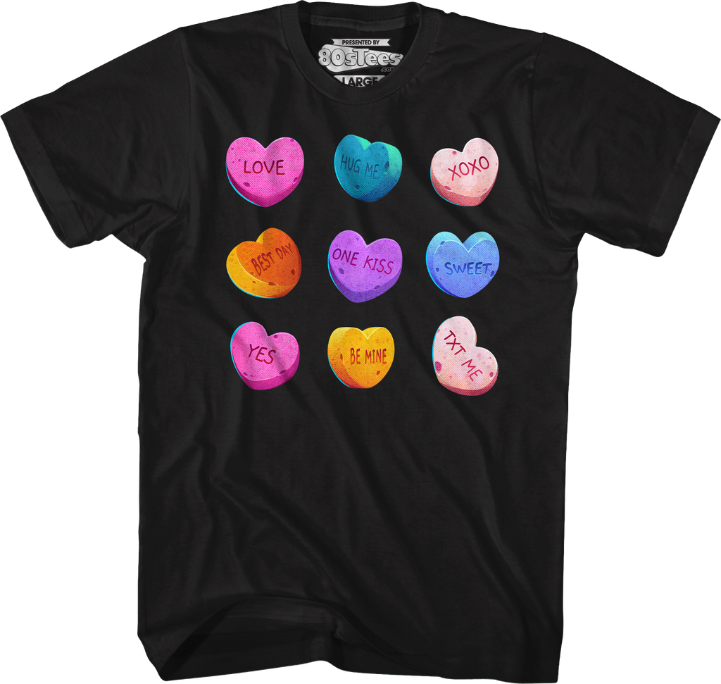 Valentine's Day Candy Hearts T-Shirt product image 4
