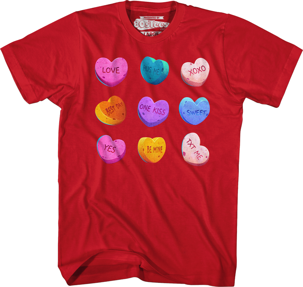 Valentine's Day Candy Hearts T-Shirt product image 5