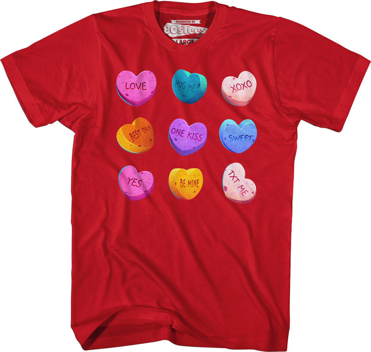 Valentine's Day Candy Hearts T-Shirt product image 5