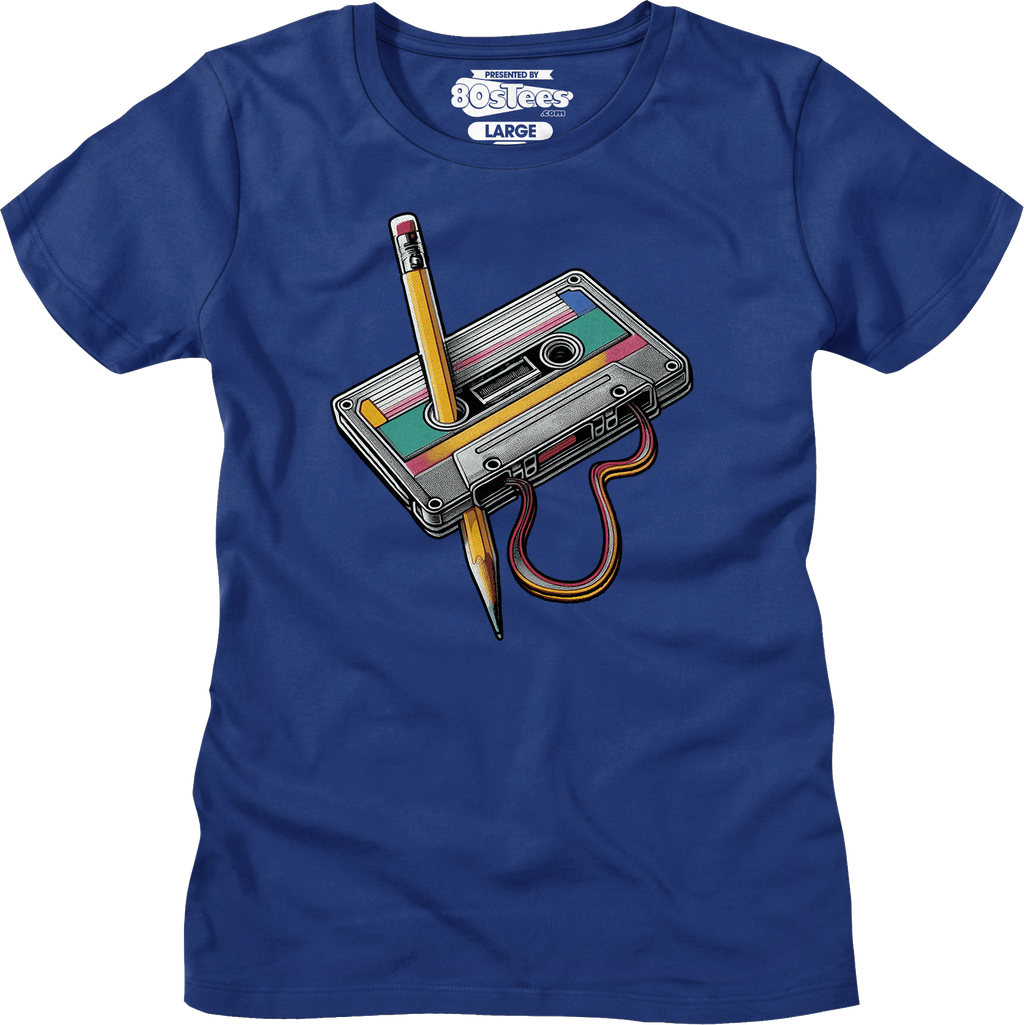 Womens Cassette Tape Rewind Shirt product image 5