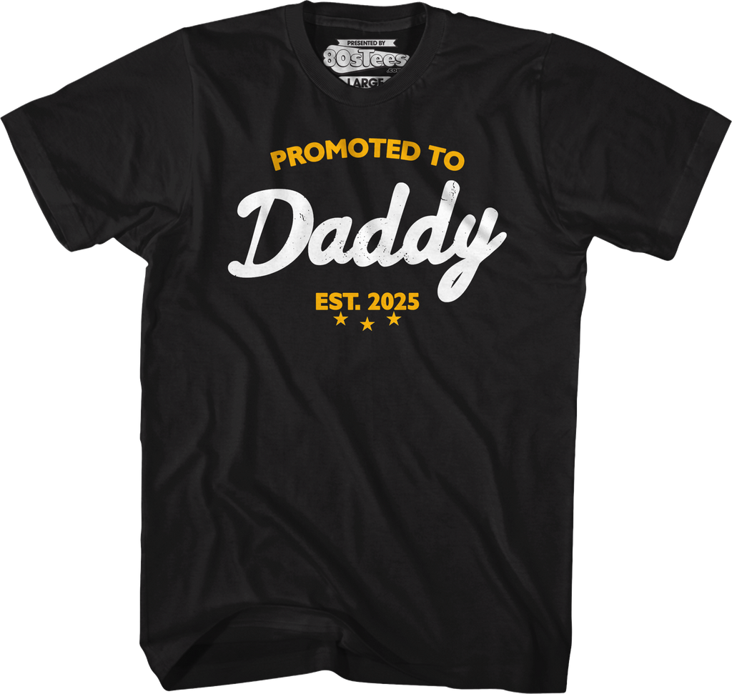 Promoted To Daddy 2025 T-Shirt product image 9