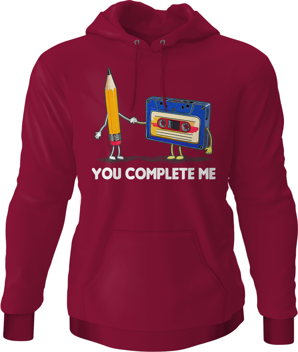 You Complete Me Pencil & Cassette Hoodie product image 7