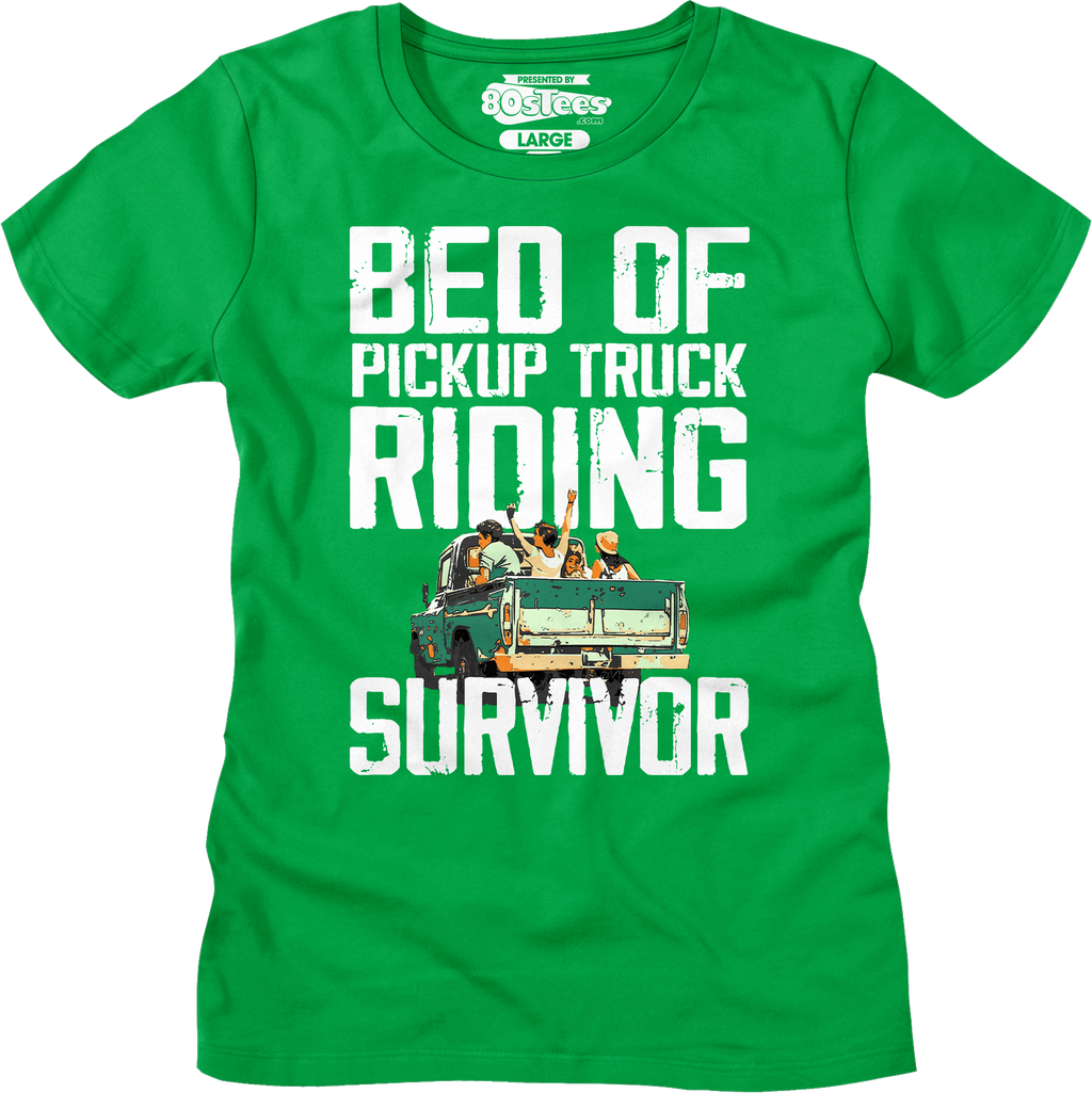 Womens Bed Of Pickup Truck Riding Survivor Shirt product image 8