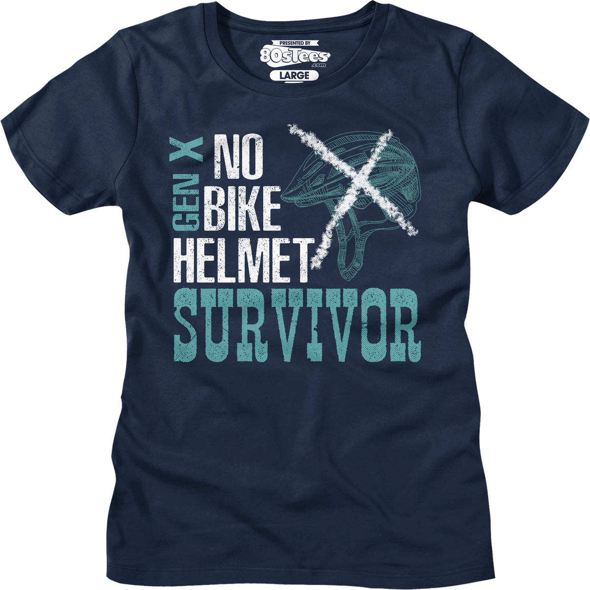 Womens No Bike Helmet Survivor Shirt product image 6