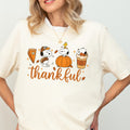 Autumn Peanuts Thankful Shirt – Cute Cartoon Dog & Bird product image 1