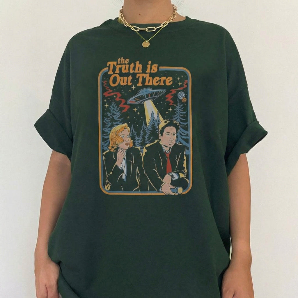 The Truth Is Out There UFO Graphic T-Shirt – Retro Alien product image 3