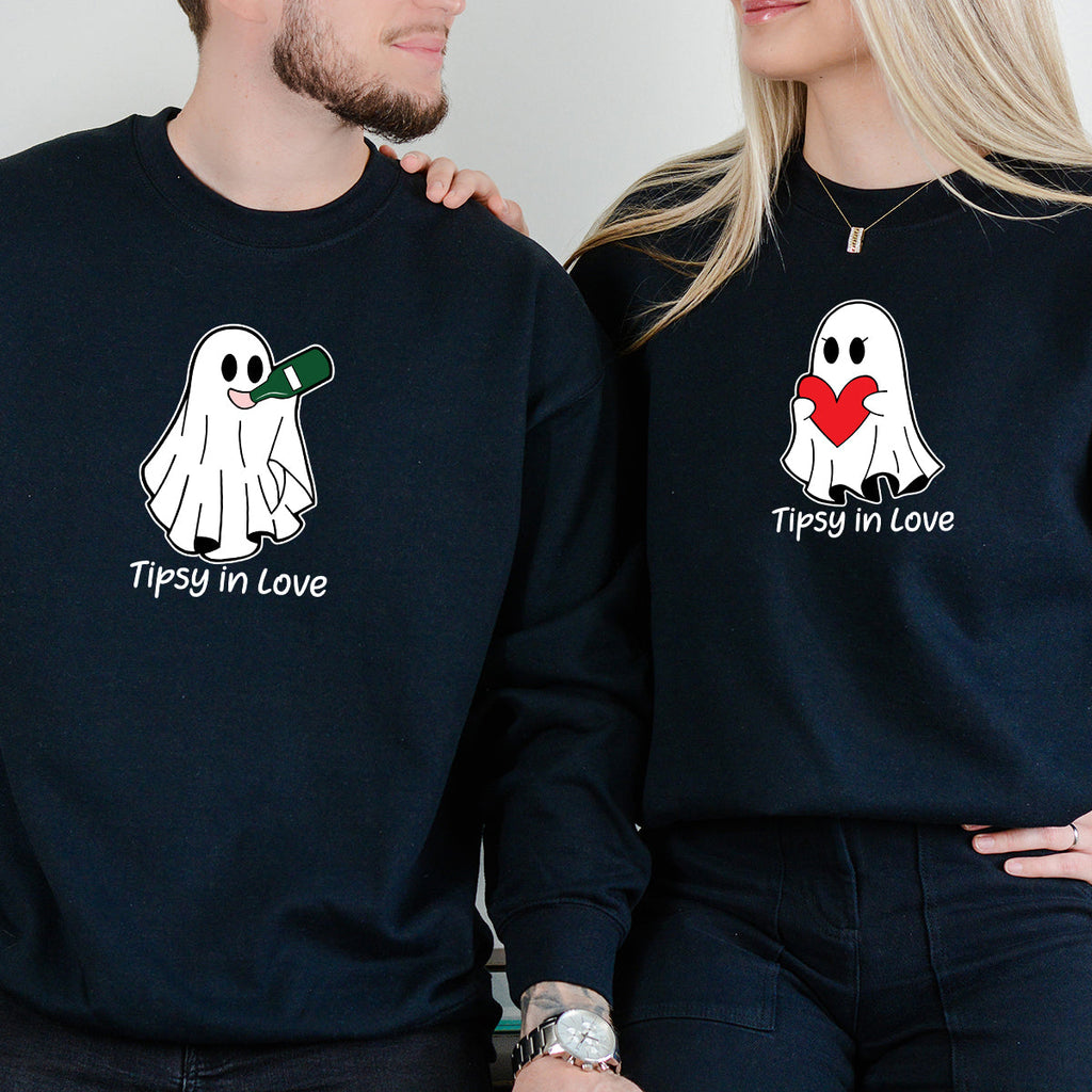 Tipsy Love Ghost Matching Hoodies For Couples product image 6