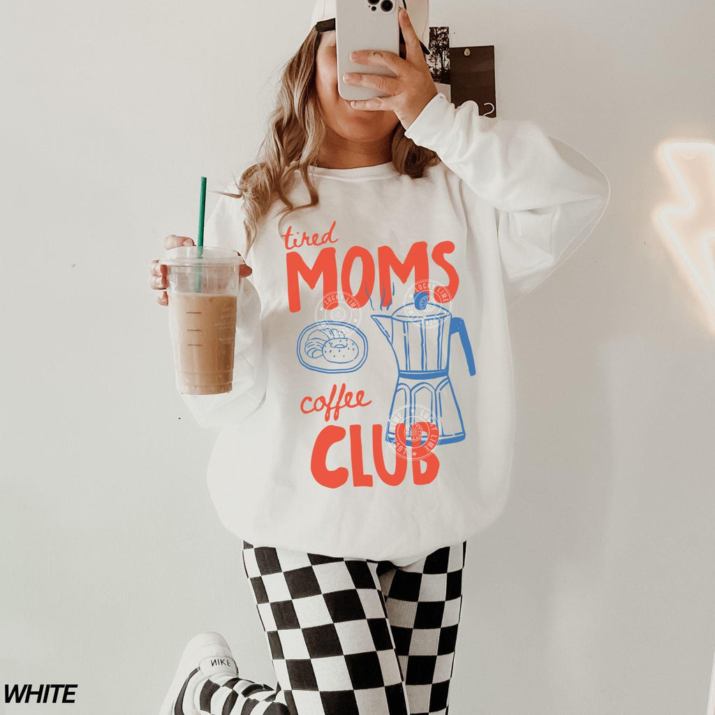 Tired Moms Coffee Club T-Shirt – Trendy Mama Lover Tee product image 4