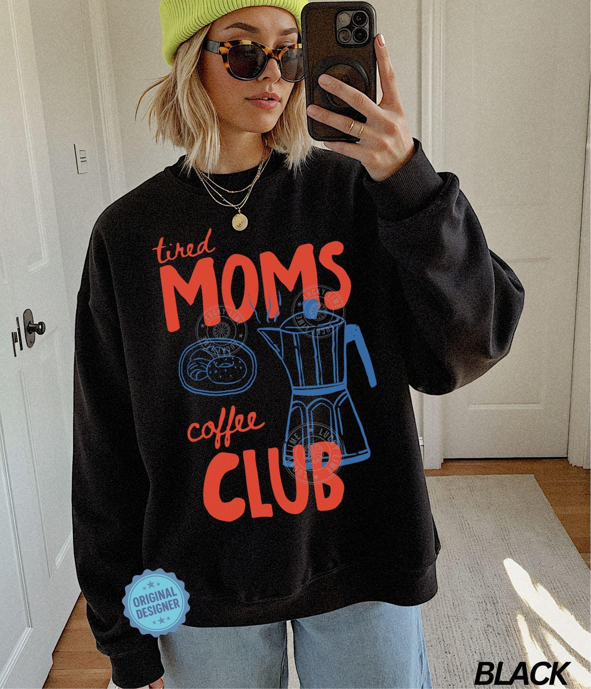 Tired Moms Coffee Club T-Shirt – Trendy Mama Lover Tee product image 9