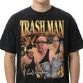 Trash Man Funny Graphic T-Shirt – Chaotic Wrestling Parody product image 1