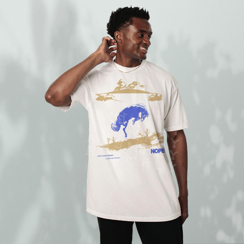 Say Nope Alien T-Shirt – UFO Halftone Horror Movie Graphic product image 4